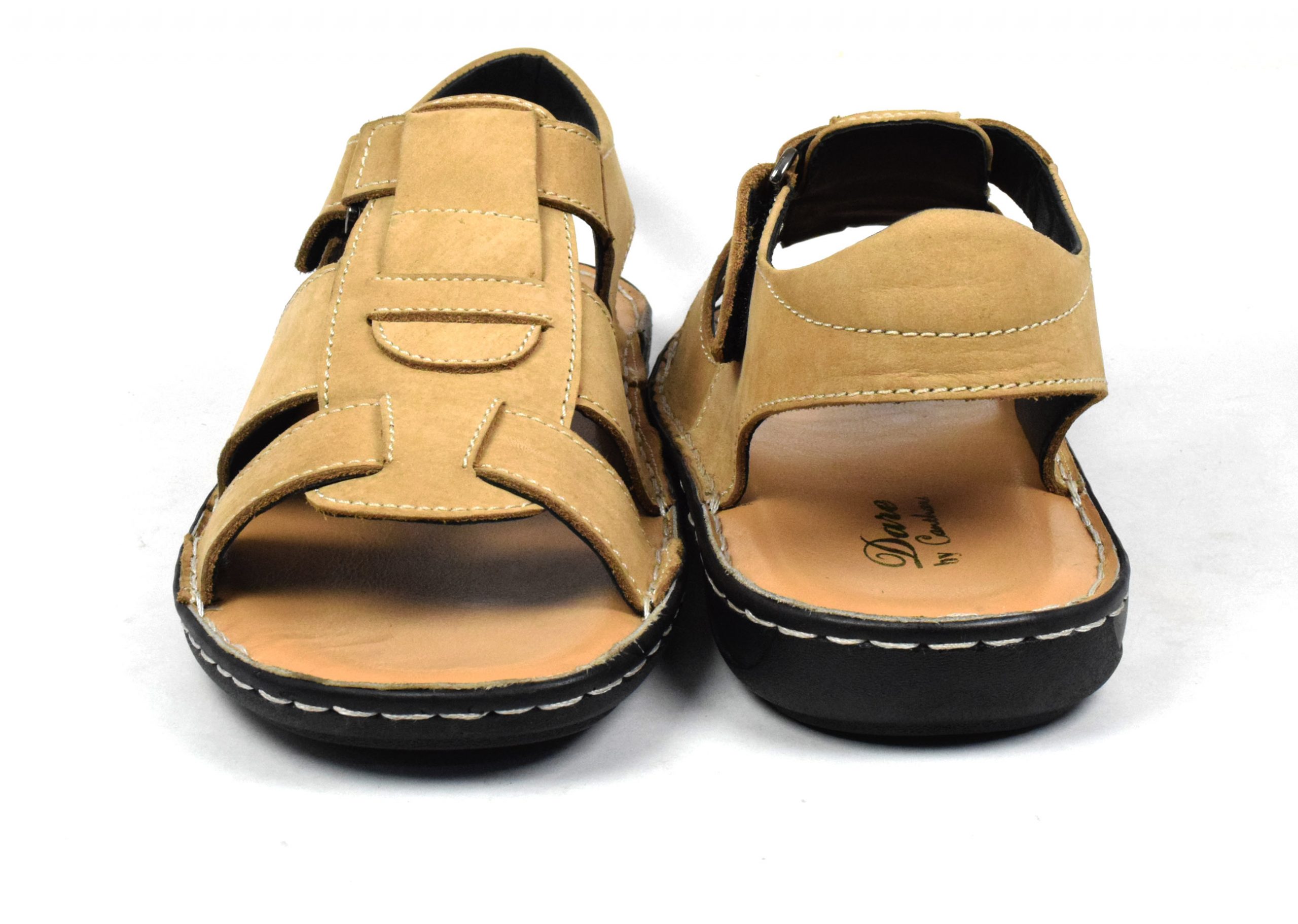 Men Sandals  With Ankle Strap  in Genuine Nubuck Leather for 