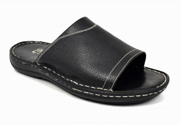 Gents Sandals Without Back Strap in Genuine Leather.