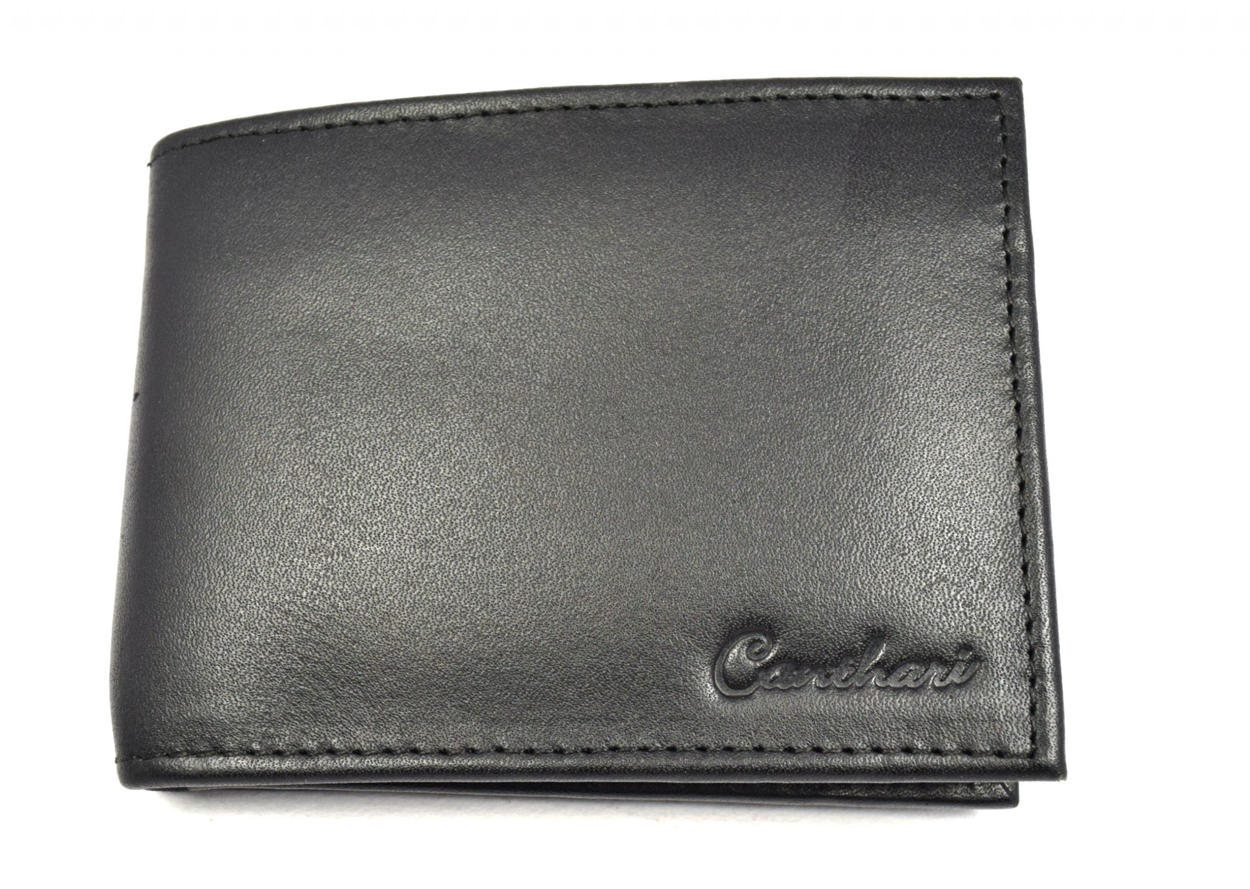SKU 262 BLK.OTHER.3 Men's Double Wallet with Coin purse